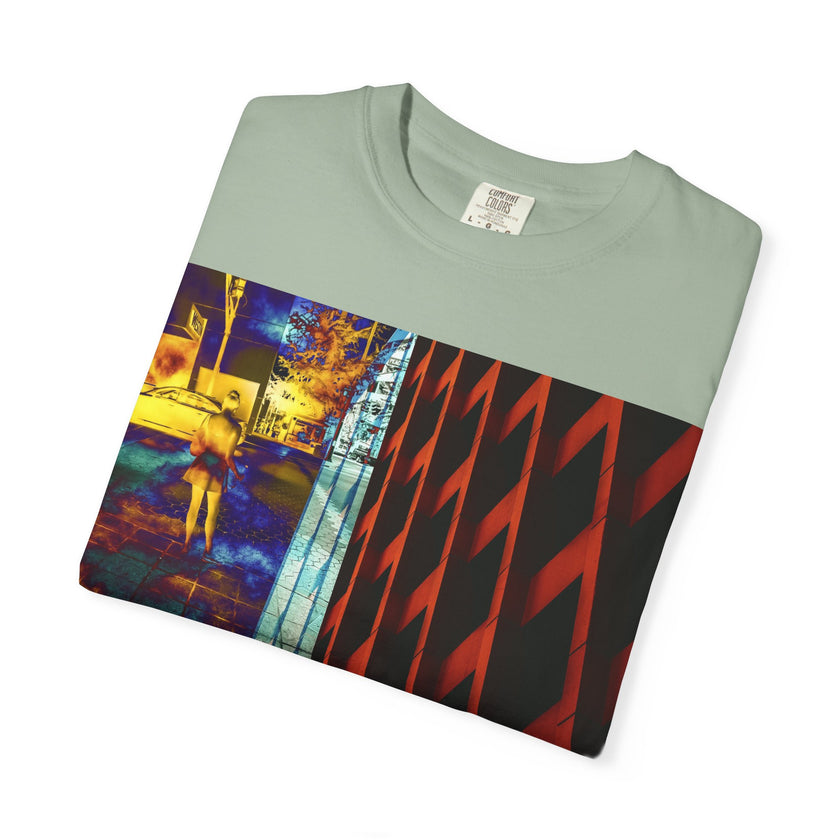 It Never Leaves You By Kevin Quinn -Urban Abstract Architecture Street Photography —Night Cityscape Graphic T-Shirt