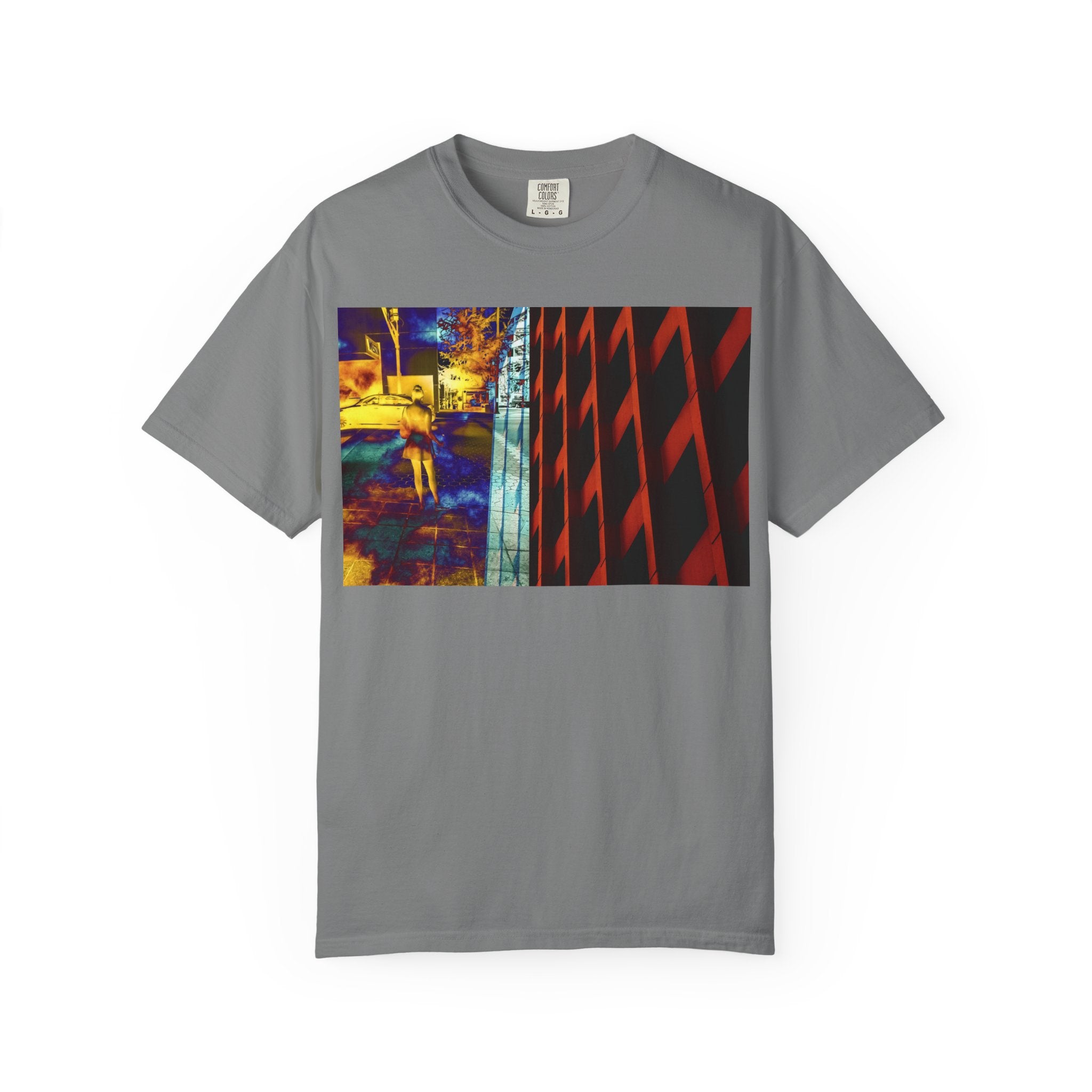 It Never Leaves You By Kevin Quinn -Urban Abstract Architecture Street Photography —Night Cityscape Graphic T-Shirt