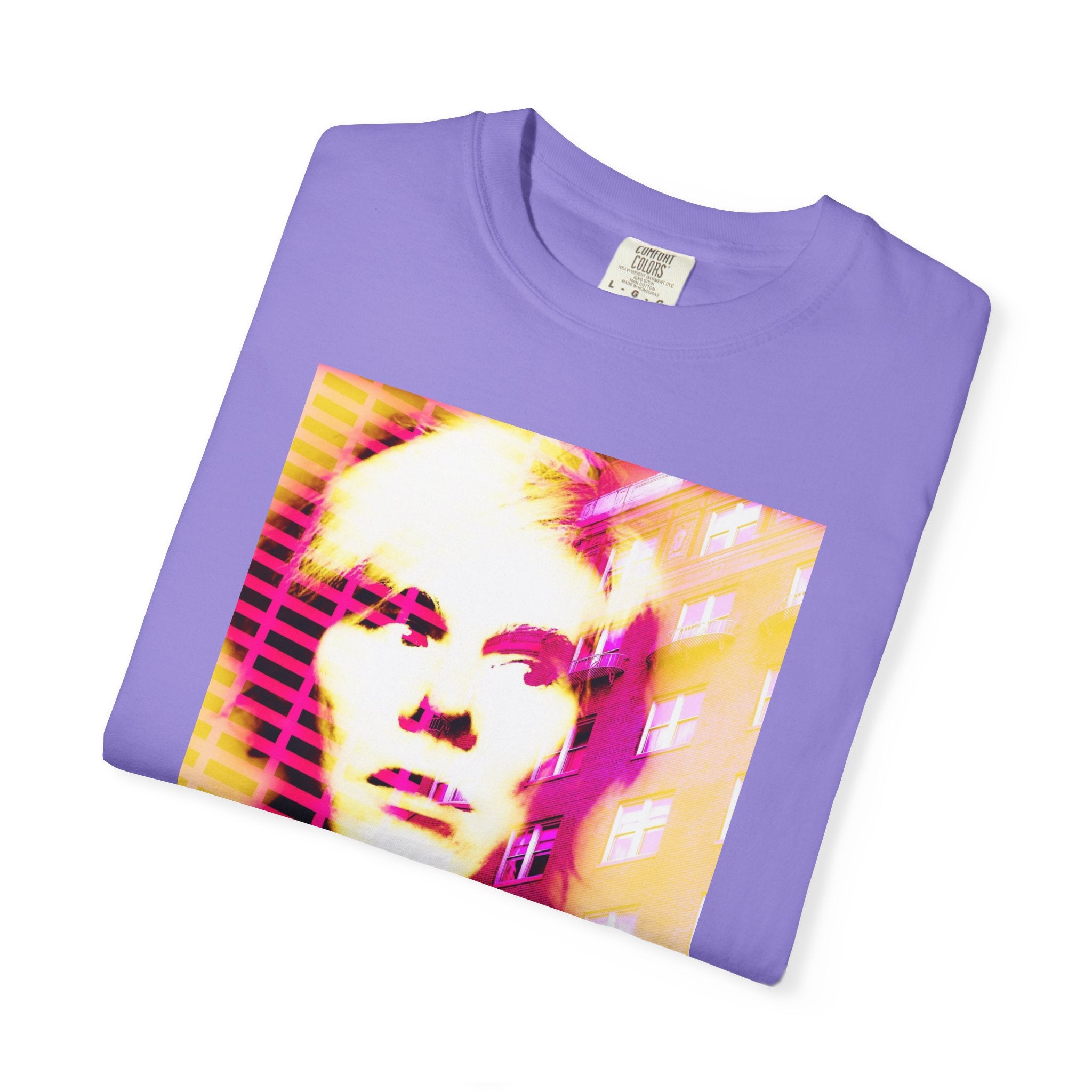 Building With Andy By Kevin Quinn -Pop Architecture Modern Urban Portrait T-Shirt