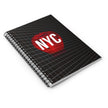 Night In New York By Kevin Quinn - NYC Red Apple Spiral Notebook – Ruled Travel Journal