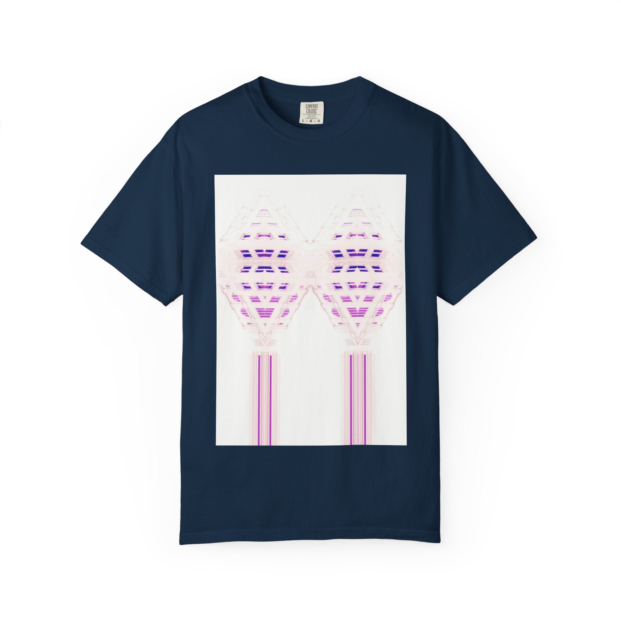 Breathing Together By Kevin Quinn -Urban Modern Abstract Architecture Graphic Tee Shirt