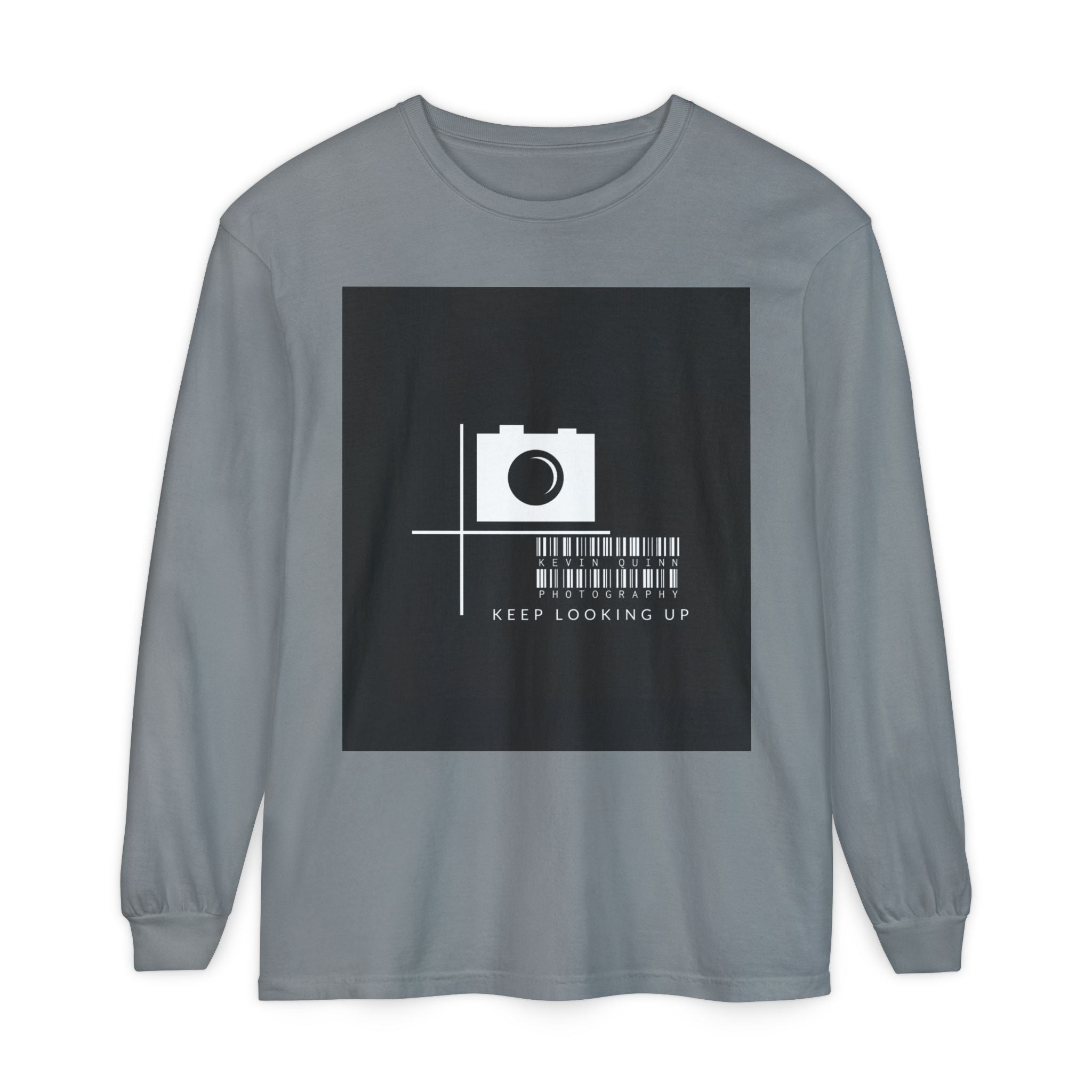 Keep Looking Up Camera Graphic By Kevin Quinn Long Sleeve Tee