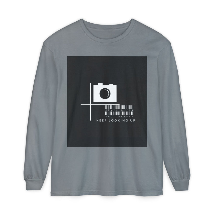 Keep Looking Up Camera Graphic By Kevin Quinn Long Sleeve Tee