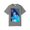 Tiny Dancer By Kevin Quinn   -Urban Modern Abstract Architecture Graphic Tee— Blue Surreal Building Art
