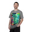 Rooftop Jazz By Kevin Quinn -Abstract Urban Modern Architecture Psychedelic Swirl T-Shirt