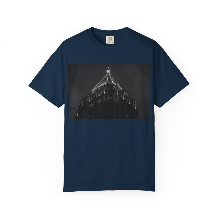 Requiem By Kevin Quinn   -Architectural Nightscape T-Shirt — Gothic Building Photo Tee