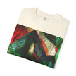 In The Journey By Kevin Quinn- Abstract Urban Architecture Geometric Pyramid T-Shirt — Colorful Architectural Art Tee