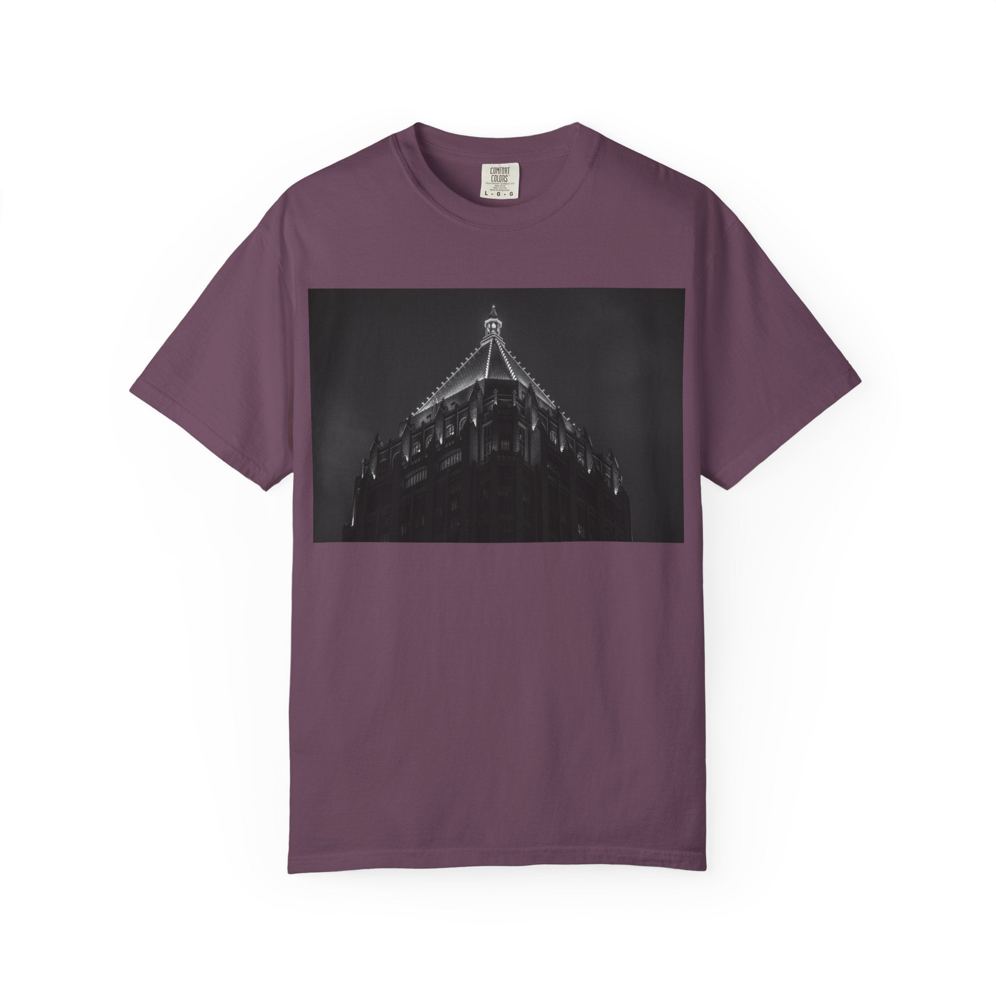Requiem By Kevin Quinn   -Architectural Nightscape T-Shirt — Gothic Building Photo Tee