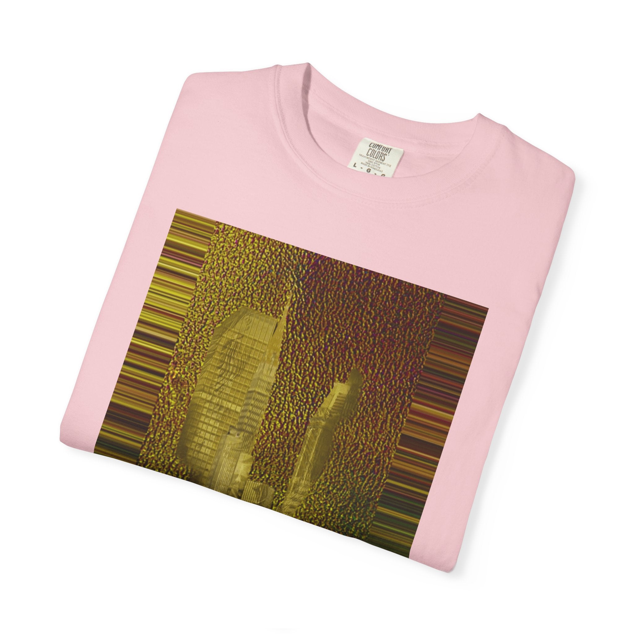 Ava's Search Engine By Kevin Quinn -Abstract Glitch Art T-Shirt with QR Code Back — Techy Urban Graphic Tee