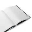 Great White Sharks By Kevin Quinn - Abstract Cityscape Hardcover Journal — Geometric Night Skyline Notebook