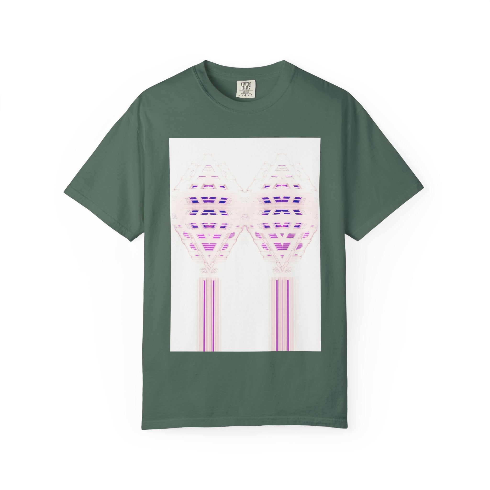 Breathing Together By Kevin Quinn -Urban Modern Abstract Architecture Graphic Tee Shirt
