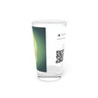 Abstract Art Beer Pint Glass – 16oz Craft Beer Glass – “My Friend The Professor” by Kevin Quinn