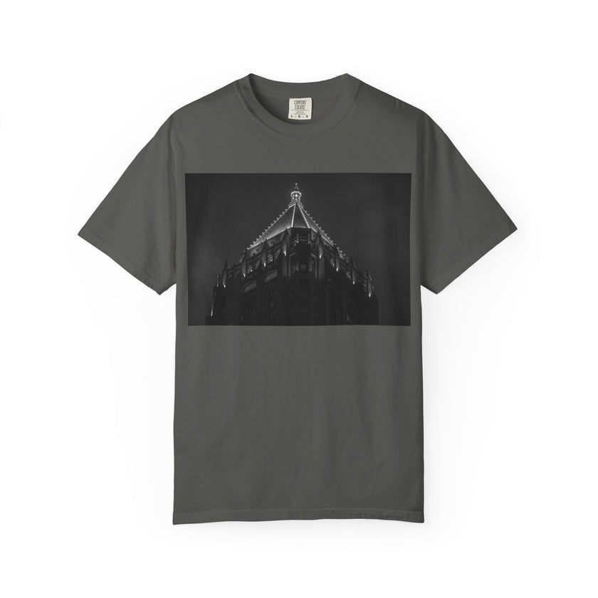 Requiem By Kevin Quinn   -Architectural Nightscape T-Shirt — Gothic Building Photo Tee