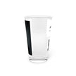 Abstract Art Beer Pint Glass – 16oz Craft Beer Glass – “Guitar” by Kevin Quinn