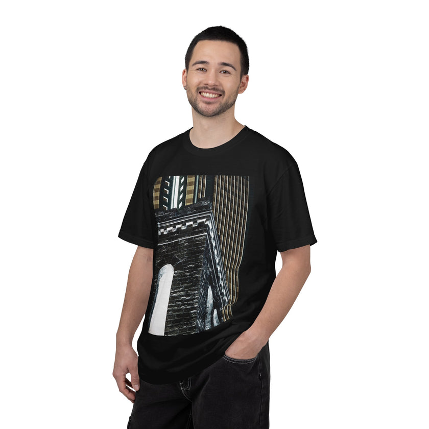 Night Light Nightmare By Kevin Quinn -Urban Modern Abstract Architecture Graphic Tee