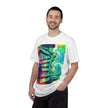 Rooftop Jazz By Kevin Quinn -Abstract Urban Modern Architecture Psychedelic Swirl T-Shirt