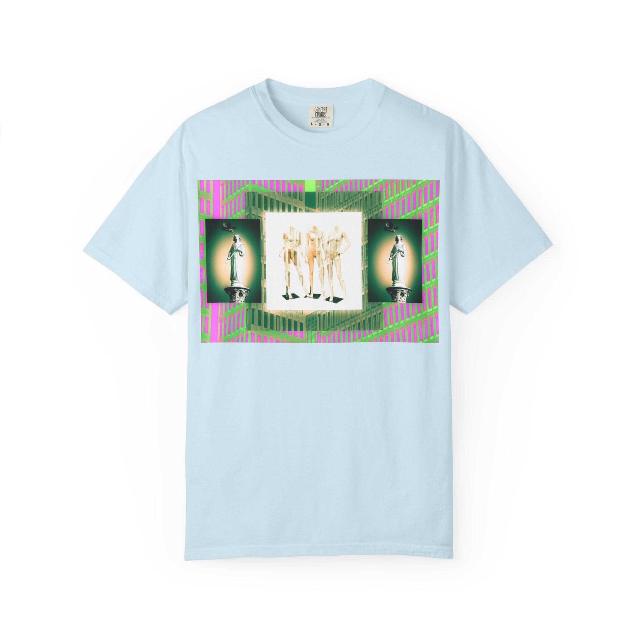 The Past Love Fashion Show By Kevin Quinn -Modern Abstract Architecture T-Shirt — Retro Neon Vintage Graphic Tee