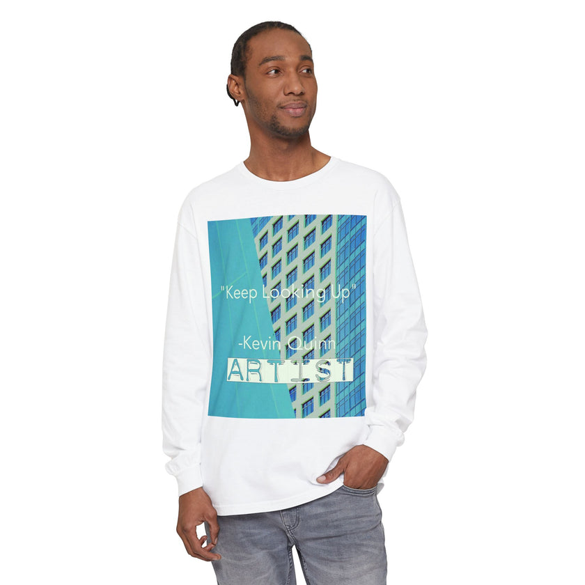 Artist 'Keep Looking Up' By Kevin Quinn Long Sleeve T‑Shirt