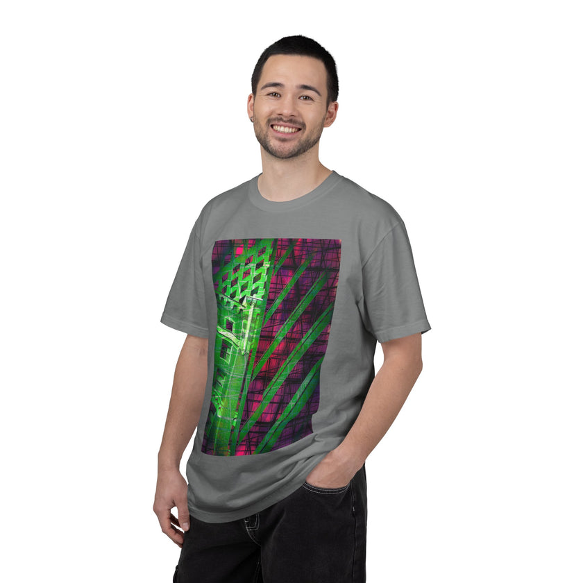The Fifth Floor Fantasy By Kevin Quinn  -Neon Urban Modern Abstract Architecture Graphic Tee
