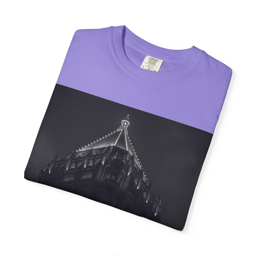 Requiem By Kevin Quinn   -Architectural Nightscape T-Shirt — Gothic Building Photo Tee