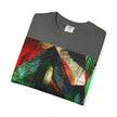 In The Journey By Kevin Quinn- Abstract Urban Architecture Geometric Pyramid T-Shirt — Colorful Architectural Art Tee