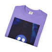 Mr. O  By Kevin Quinn   -Skull Ghost Graphic T-Shirt — Neon Blue Haunted Vibe- Modern Urban Pop Architecture