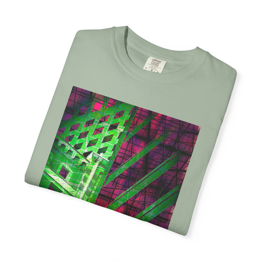 The Fifth Floor Fantasy By Kevin Quinn  -Neon Urban Modern Abstract Architecture Graphic Tee