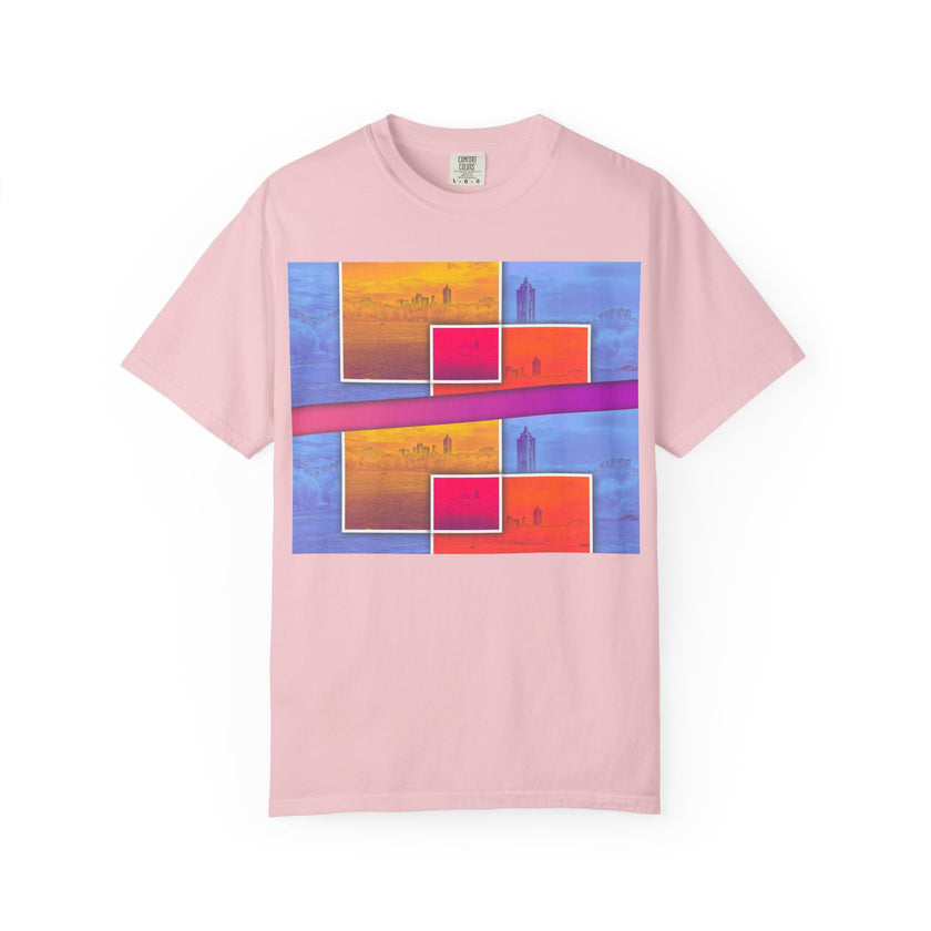 Picnic In The Park With You By Kevin Quinn -Abstract Sunset Blocks Urban Architecture Atlanta T-Shirt