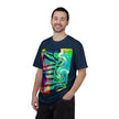 Rooftop Jazz By Kevin Quinn -Abstract Urban Modern Architecture Psychedelic Swirl T-Shirt