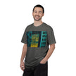 Walking With Van Gogh By Kevin Quinn-Urban Modern Architecture City Window Photo Tee — Nighttime Urban Architecture T-Shirt