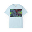 Leaving On A Thursday By Kevin Quinn -Urban Abstract Architecture Wave Art T-Shirt — Neon Ocean Landscape Graphic Tee