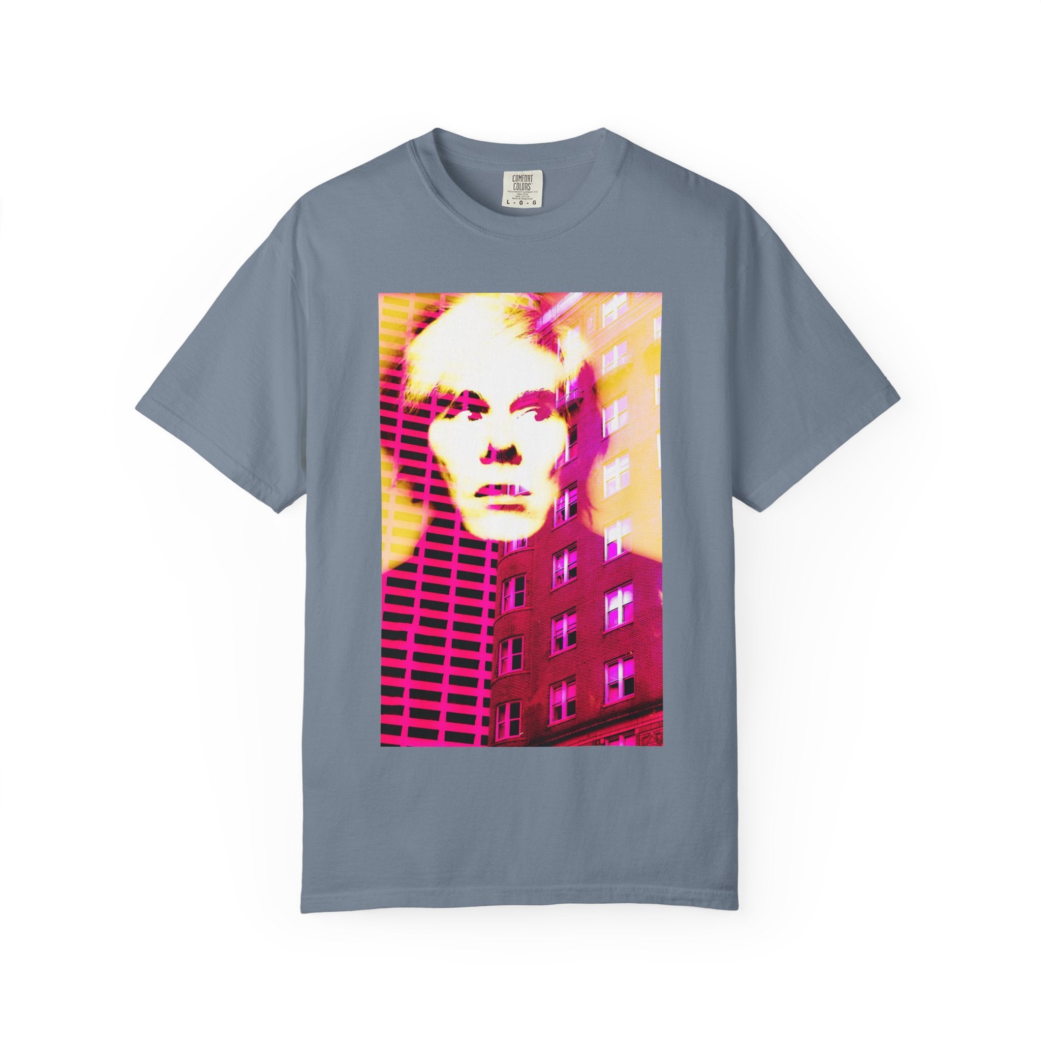 Building With Andy By Kevin Quinn -Pop Architecture Modern Urban Portrait T-Shirt