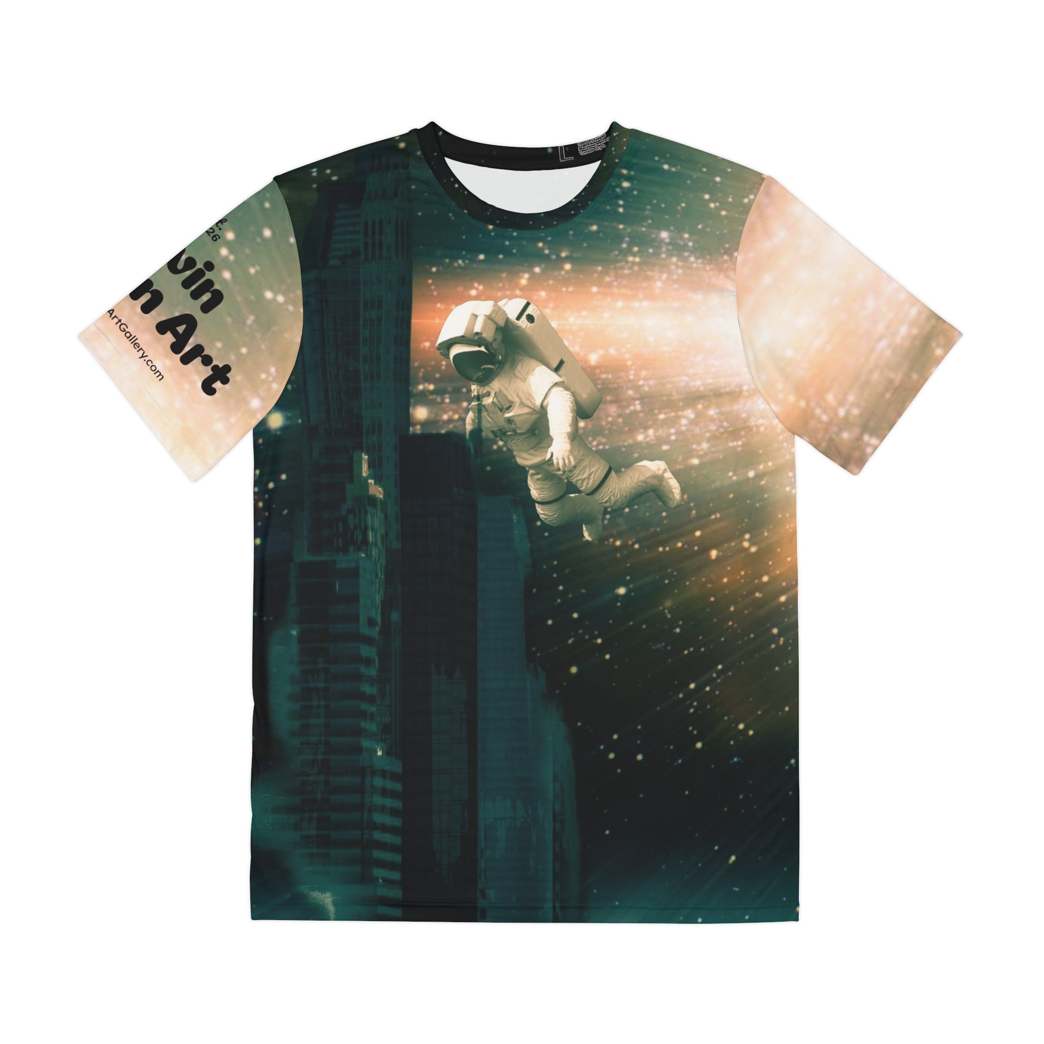 Finding Atlantis By Kevin Quinn -Modern Urban Abstract Art Graphic Tee — All-Over Print Shirt