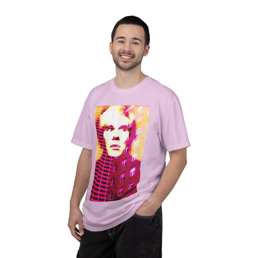 Building With Andy By Kevin Quinn -Pop Architecture Modern Urban Portrait T-Shirt