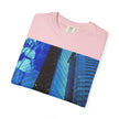 I Think of Her Often By Kevin Quinn -Abstract Urban Architecture Blue Skyscraper with Girl T-Shirt