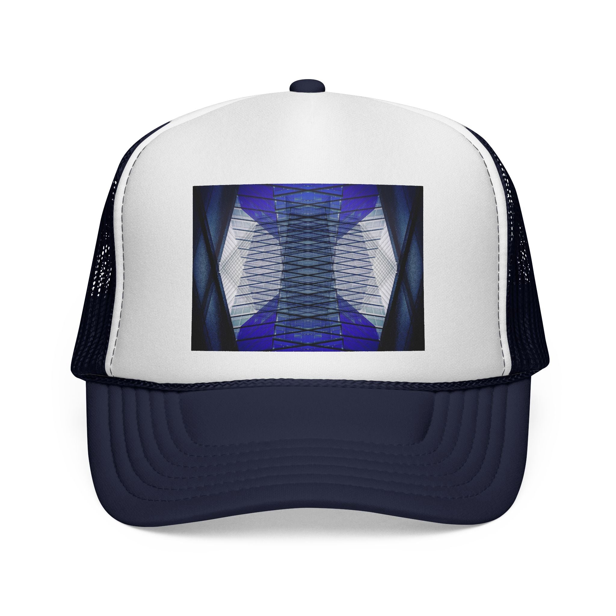 Custom Abstract Architecture Trucker Cap - 