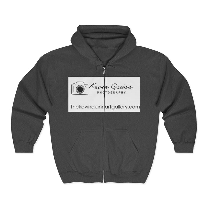 Kevin Quinn Photography Logo Zip Hoodie — 'Kevin Quinn Photography' Branded Full-Zip Sweatshirt