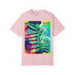 Rooftop Jazz By Kevin Quinn -Abstract Urban Modern Architecture Psychedelic Swirl T-Shirt
