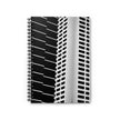 Attraction By Kevin Quinn - Architectural Black & White Spiral Notebook — Modern Geometric Ruled Journal