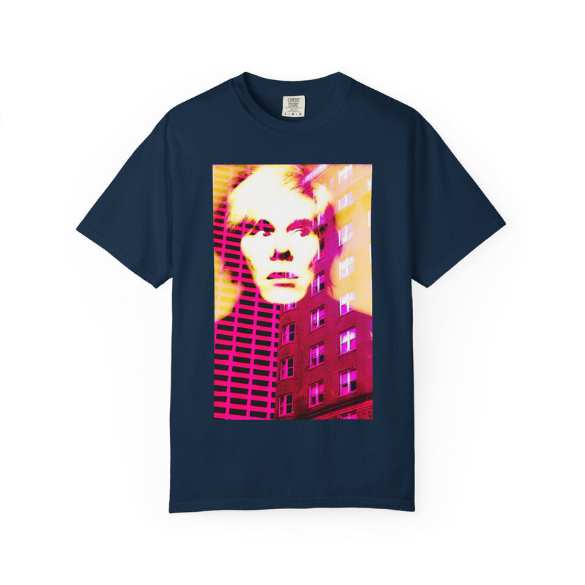 Building With Andy By Kevin Quinn -Pop Architecture Modern Urban Portrait T-Shirt