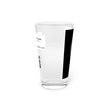 Abstract Art Beer Pint Glass – 16oz Craft Beer Glass – “A Night For Joker” by Kevin Quinn