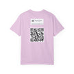 Ava's Search Engine By Kevin Quinn -Abstract Glitch Art T-Shirt with QR Code Back — Techy Urban Graphic Tee