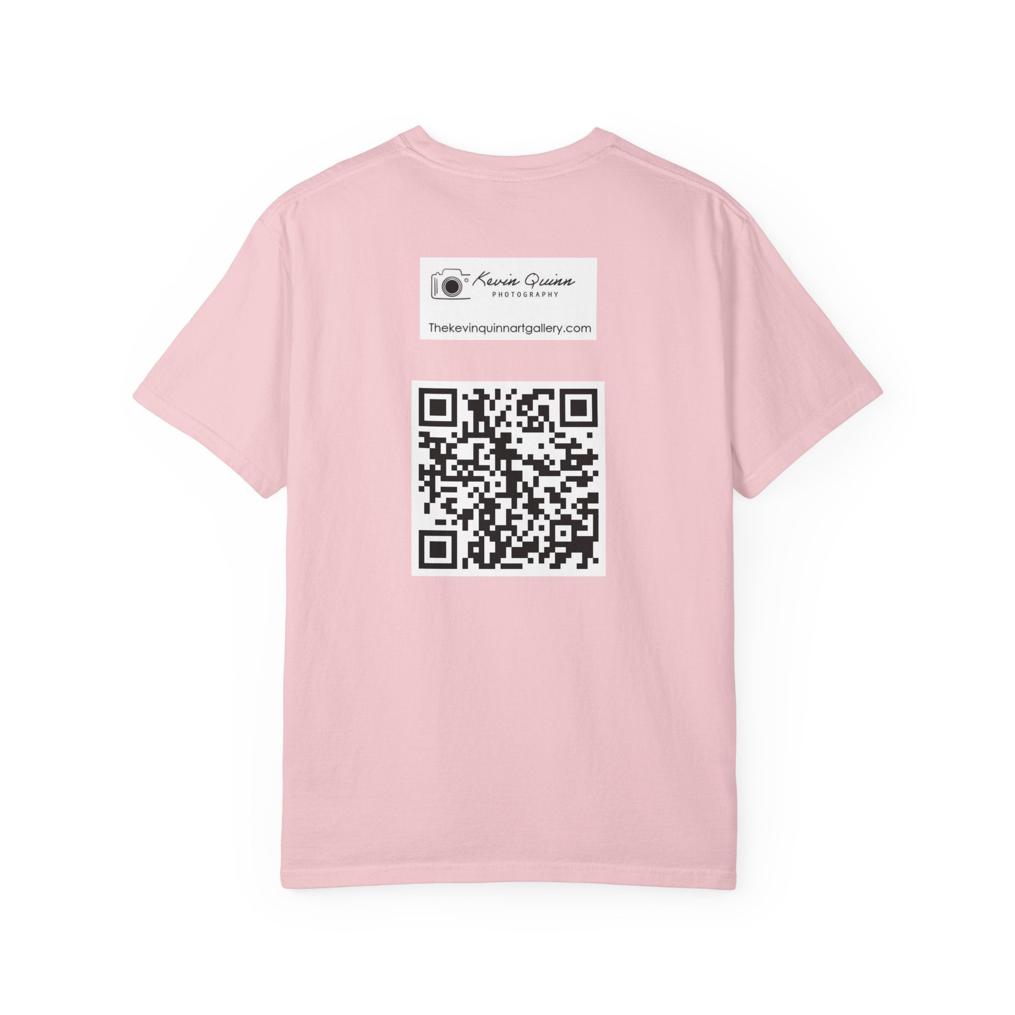 Ava's Search Engine By Kevin Quinn -Abstract Glitch Art T-Shirt with QR Code Back — Techy Urban Graphic Tee