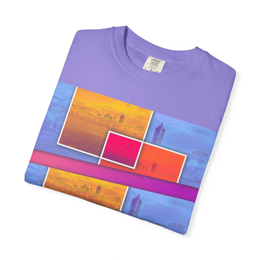 Picnic In The Park With You By Kevin Quinn -Abstract Sunset Blocks Urban Architecture Atlanta T-Shirt