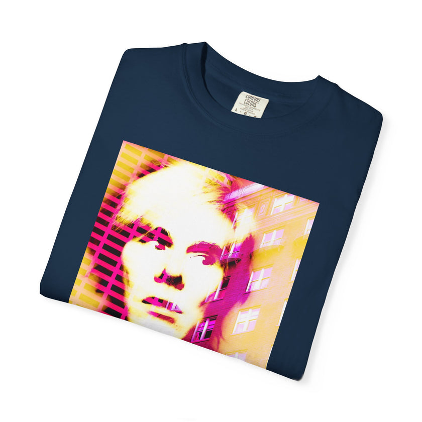 Building With Andy By Kevin Quinn -Pop Architecture Modern Urban Portrait T-Shirt