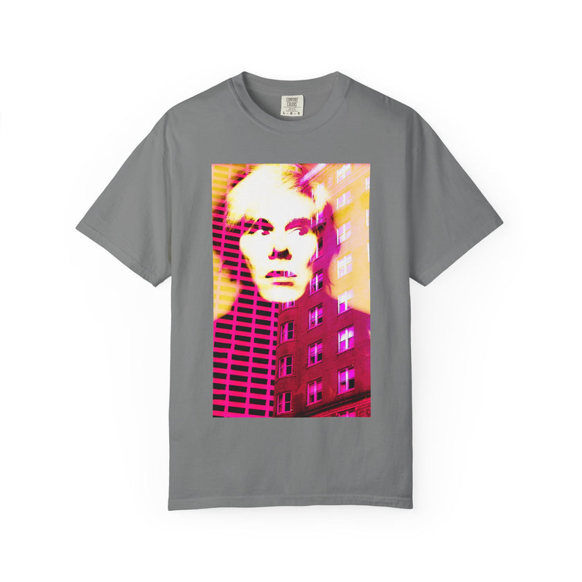 Building With Andy By Kevin Quinn -Pop Architecture Modern Urban Portrait T-Shirt