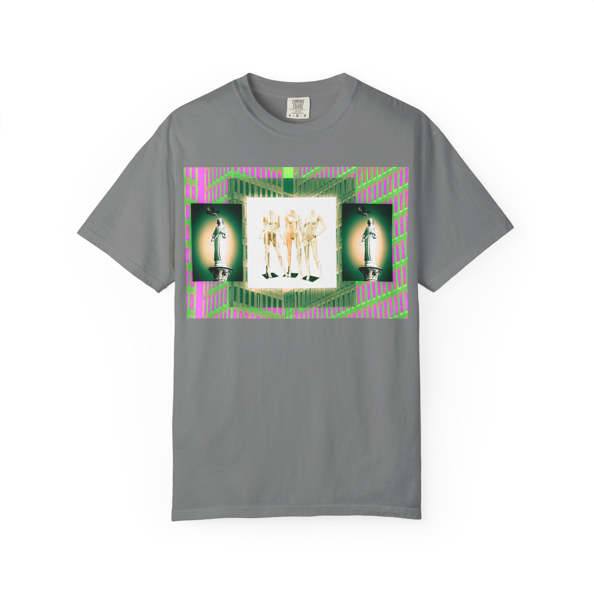 The Past Love Fashion Show By Kevin Quinn -Modern Abstract Architecture T-Shirt — Retro Neon Vintage Graphic Tee