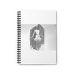 Alice's Snow Globe By Kevin Quinn - Vintage Ballerina Sketch Spiral Notebook — Ruled Journal for Dance Notes & Sketching