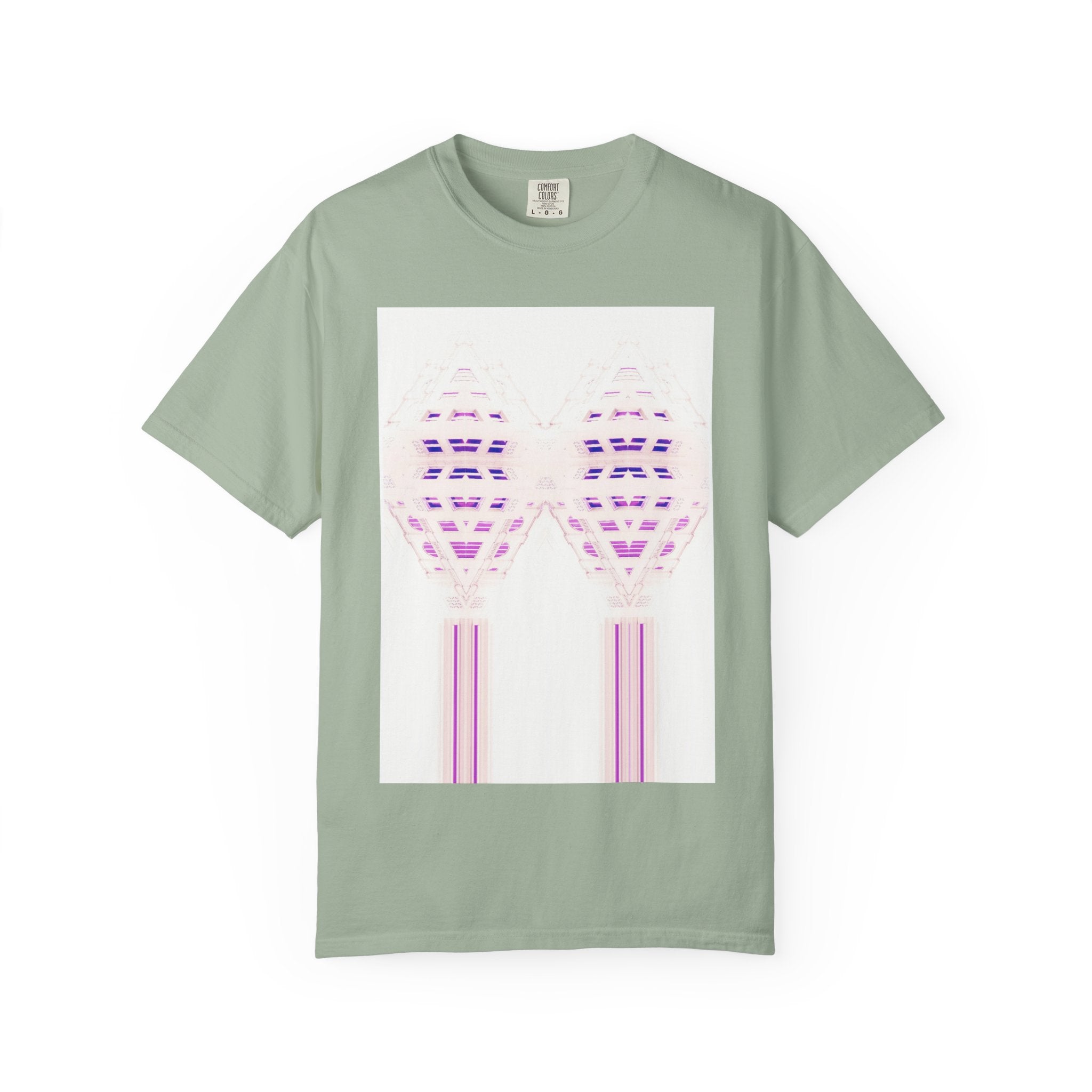 Breathing Together By Kevin Quinn -Urban Modern Abstract Architecture Graphic Tee Shirt