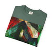 In The Journey By Kevin Quinn- Abstract Urban Architecture Geometric Pyramid T-Shirt — Colorful Architectural Art Tee